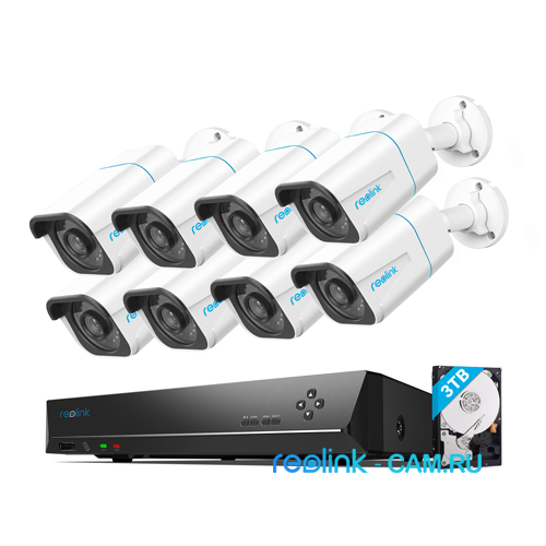 Комплект видеонаблюдения на 8 камер RLK16-810B8-A